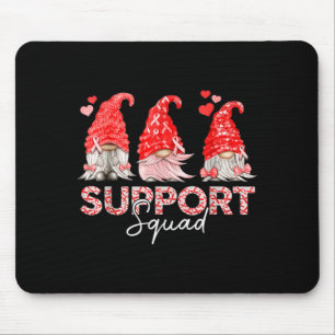 Funny Gnomies Support Squad Ribbon Heart Disease A Mouse Mat
