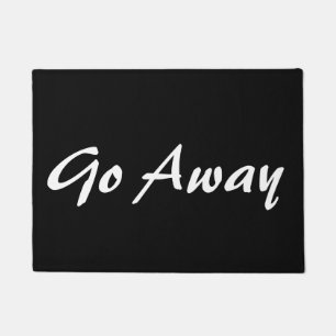 Funny Go Away Welcome Mat