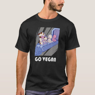 Funny Go Vegan Motif Vegan Food  Animals Are Frien T-Shirt