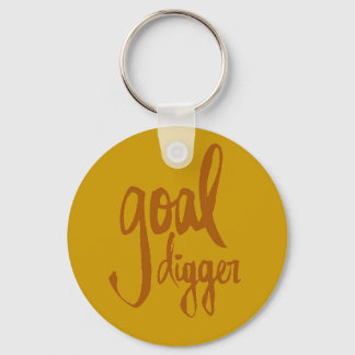 FUNNY GOAL DIGGER PLAY ON WORDS ATTITUDE MOTIVATIO KEY RING