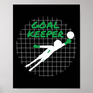 Funny Goalkeeper Gift Shirt Fear The Keeper Soccer Poster