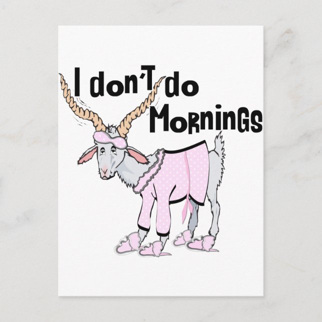 Funny Goat Apparel Postcard (Front)