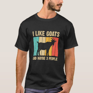 Funny Goat Art For Kids Farming Goat Lover Stuff T-Shirt