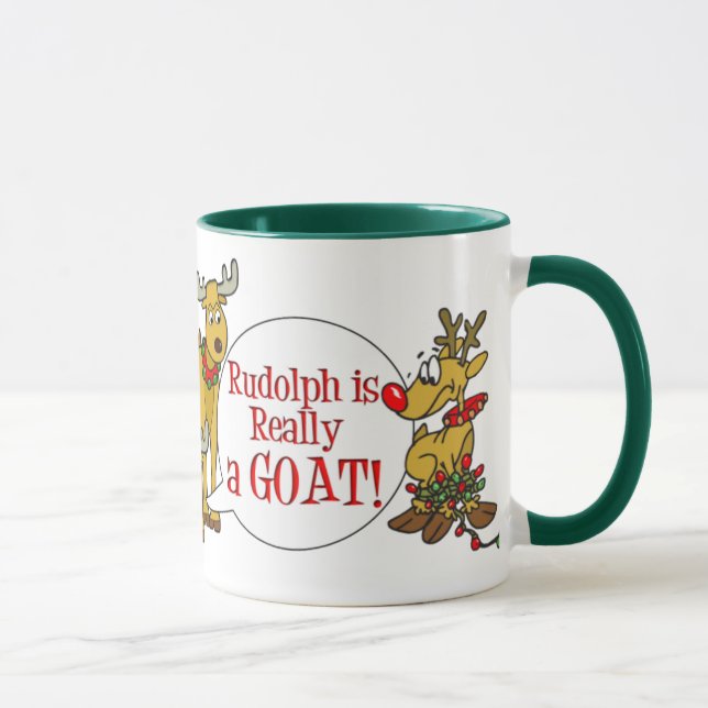 Funny Goat Christmas Mug (Right)