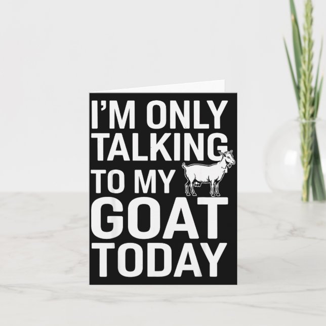 Funny Goat Design For Men Women Kids Boer Pygmy Go Card (Front)