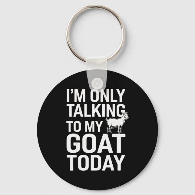 Funny Goat Design For Men Women Kids Boer Pygmy Go Key Ring (Front)
