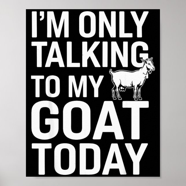 Funny Goat Design For Men Women Kids Boer Pygmy Go Poster (Front)