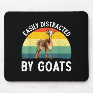 Funny Goat Design Men Women Kid Farm Animal Pygmy Mouse Mat