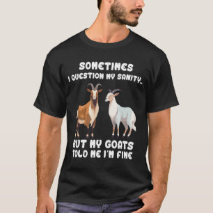 Funny Goat Design T-Shirt for Men Women Goat Lo