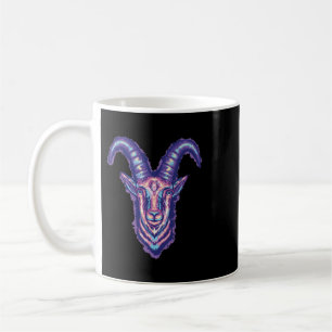Funny Goat drawing horns scary creepy Coffee Mug