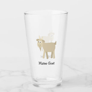 Funny Goat Glass