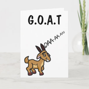 Funny Goat Greatest Dad of all Time Father's Day Card