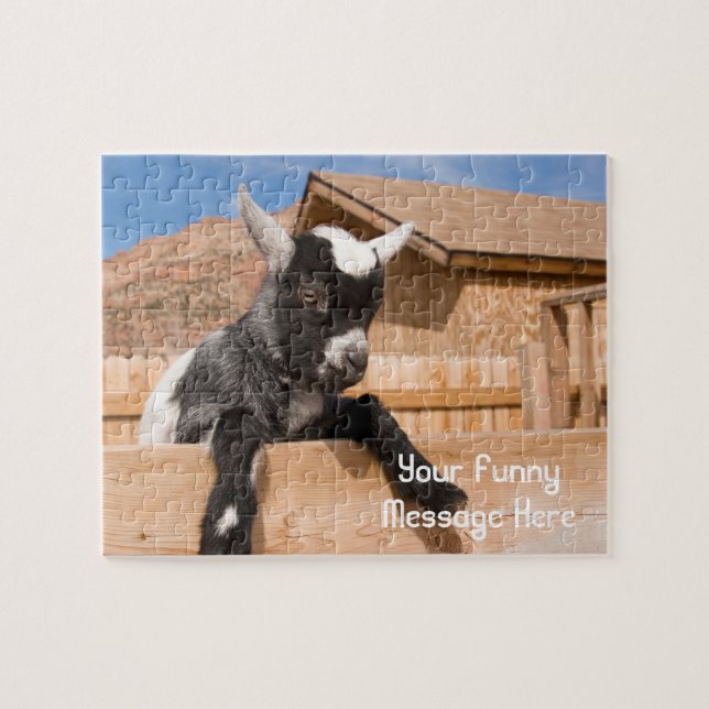Funny Goat Jigsaw Puzzle (Horizontal)