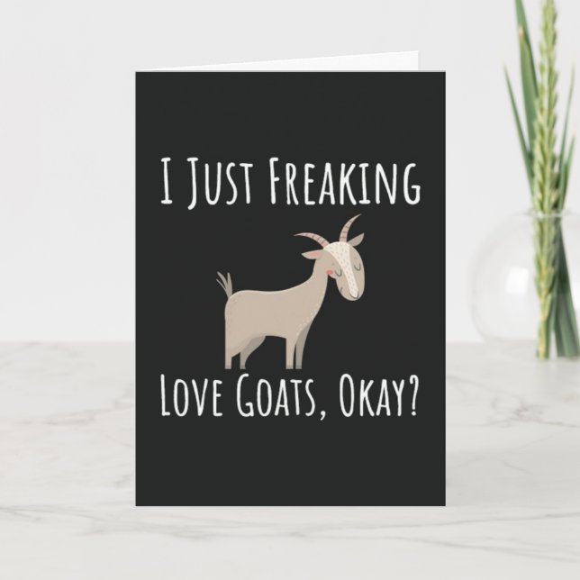 Funny Goat Lover Cards Farm Animals Farmer (Front)