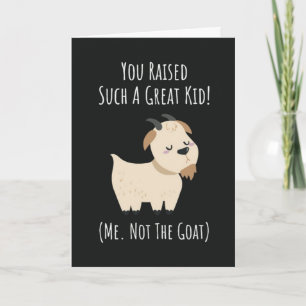 Funny Goat Mum Cards Mother Farm Animal For Her