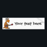 Funny Goat Playing Banjo Art Bumper Sticker<br><div class="desc">Funny billy goat or hillBILLY is playing a red banjo in this cool unique and fun original art design.</div>