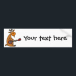 Funny Goat Playing Banjo Art Bumper Sticker<br><div class="desc">Funny billy goat or hillBILLY is playing a red banjo in this cool unique and fun original art design.</div>