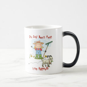 Funny Goat Poop Cartoon Magic Mug