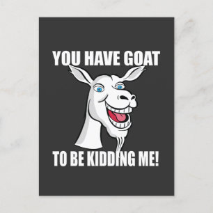 Funny Goat Postcard