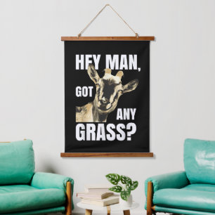Funny Goat Pun Farm Animal Meme Gift for Goat Love Hanging Tapestry