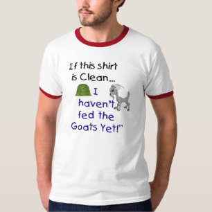Funny Goat Saying Cotton Men's Ringer T-shirt