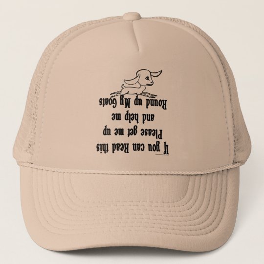 Funny Goat Sayings Trucker Hat | Zazzle 