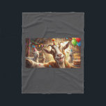 Funny Goat Selfie Birthday Party Cute Farm Animal  Fleece Blanket<br><div class="desc">Funny Goat Selfie Birthday Party Cute Farm Animal Lover</div>