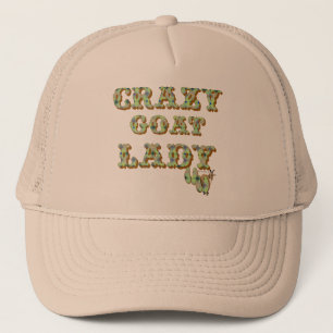 Funny Goat Shirt Crazy Goat Lady 3 Trucker Hat