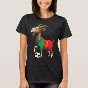 Funny Goat Soccer Football Graphic Men Women Kids T-Shirt