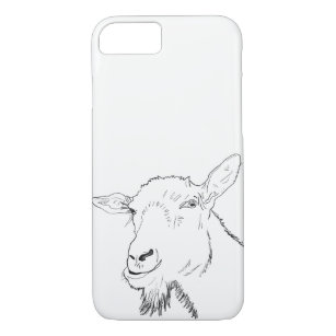Funny Goat Stylish Line Drawing Animal Art Design Case-Mate iPhone Case