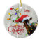 Funny Goat Tangled in Christmas Lights Ornament