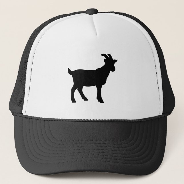 Funny Goat  Trucker Hat (Front)