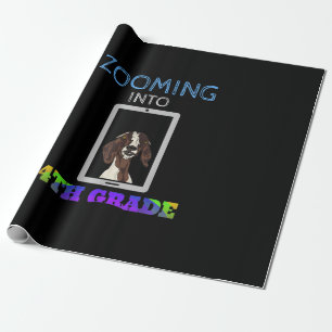 Funny Goat Virtual 4th Grader Back To School 2020 Wrapping Paper