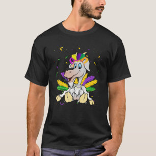 Funny Goat Wear Jester Hat Mask T-Shirt