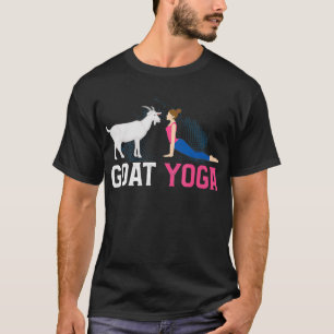 Funny Goat Woman Yoga Favourite Animal Goat Farmer T-Shirt