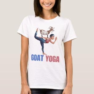 Funny Goat Yoga Back Pose, Yoga Goat Lover T-Shirt