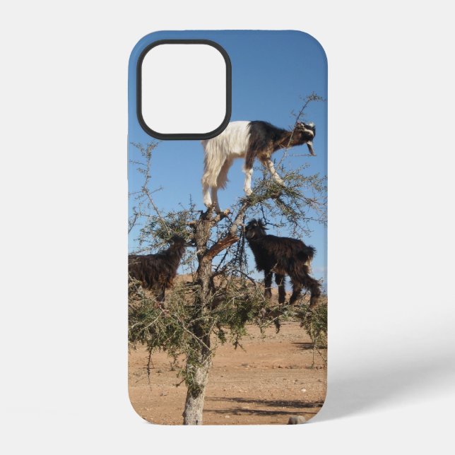Funny goats in a tree Case-Mate iPhone case (Back)