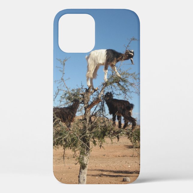 Funny goats in a tree Case-Mate iPhone case (Back)