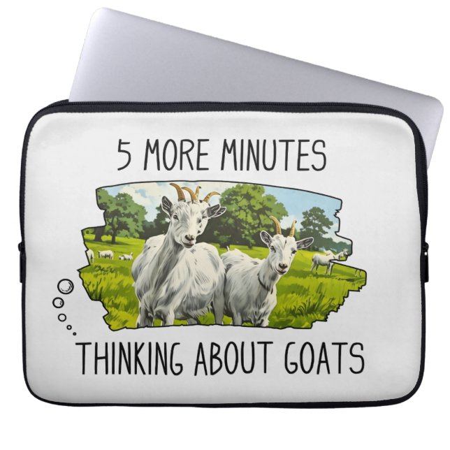 Funny Goats Laptop Sleeve (Front)