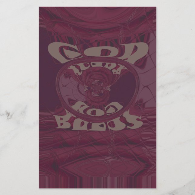 Funny God Bless  kenya  Hakuna Matata Giraffes wov Stationery (Front)