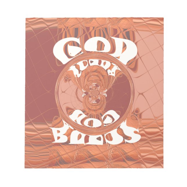 Funny God Bless You Golden  kenya  Hakuna Matata G Notepad (Front)