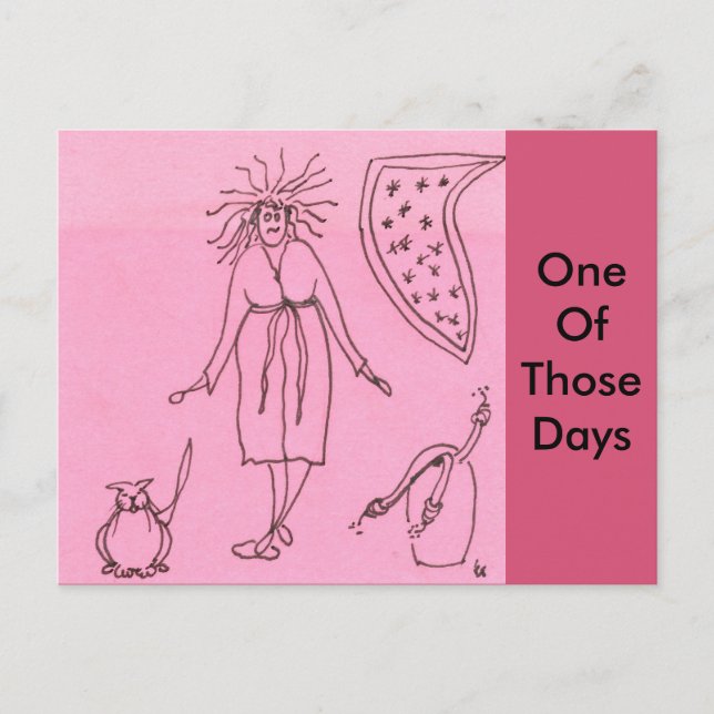 Funny Goddess Cat Gak Postcard (Front)