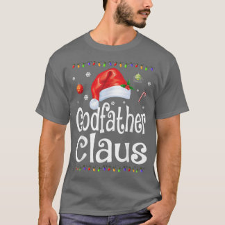 Funny Godfather Claus Christmas  Pyjamas Santa Gif T-Shirt