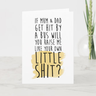 funny godmother / godfather / godparents card