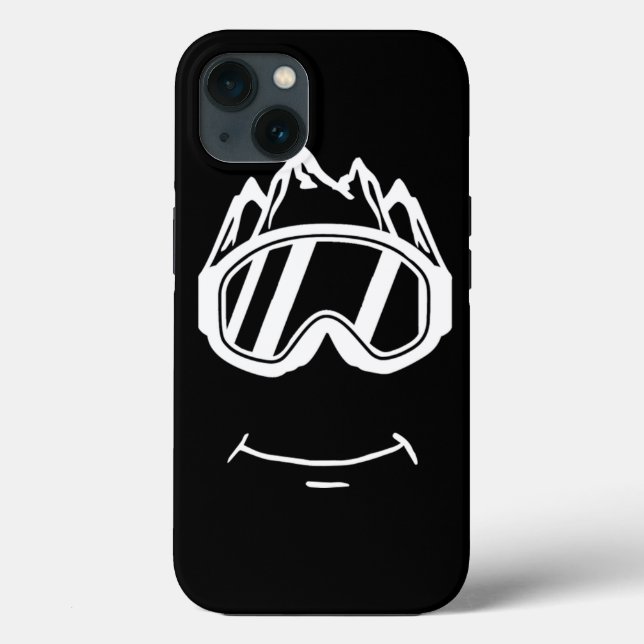 Funny Goggles Snowboard Skiing Lover Case-Mate iPhone Case (Back)