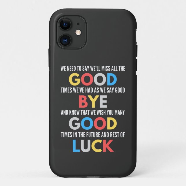Funny Going Away Farewell Case-Mate iPhone Case (Back)