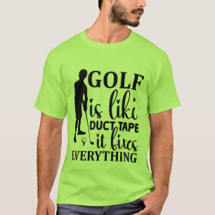 Funny Gold duck tape word art T-Shirt