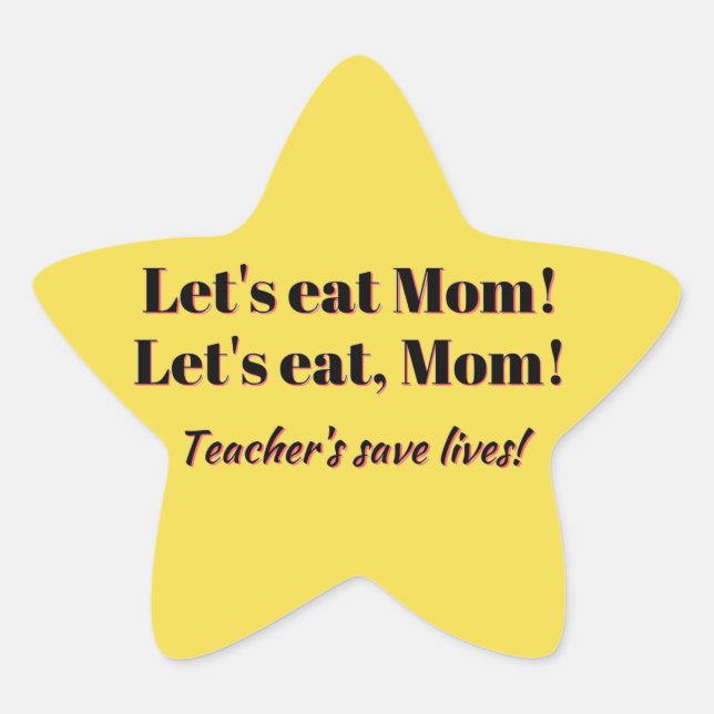 Funny Gold Star Stickers for Teacher's! (Front)