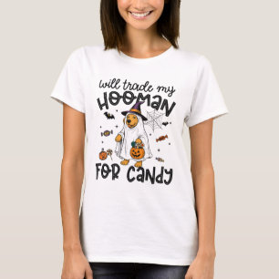 Funny Golden Dog Halloween Ghost Spooky T-Shirt