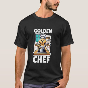 Funny Golden Labrador Pet Cooking Golden Chef Dog T-Shirt